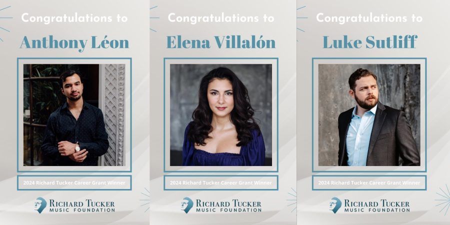 Leon. Villalon, Sutliff Richard Tucker Career Grant Winners