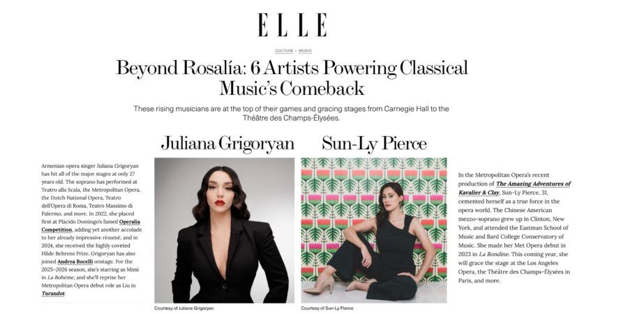 Grigoryan Pierce Elle Magazine